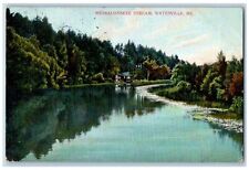 Waterville Maine ME Postcard Messalonskee Stream River Lake 1910 Vintage Antique picture