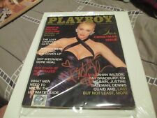 December 1987 Playboy Magazine Autographed By Brigette Nielsen With COA picture