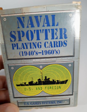 Vintage 40s-60s  Navel Spotter Playing Cards Int'l Navel Vessels Silhouettes picture