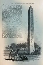 1886 New York Negotiations for the Obelisk of Heleopolis illustrated picture