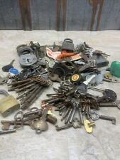 Antique Vintage Key Keys Skeleton Keys Lot Locks Barn Find ￼ Clock Freezer ￼ picture