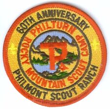 BSA Philmont Scout Ranch 60th Anniversary AN14c round patch red border picture