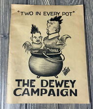Vtg RARE The Dewey Campaign Two In Every Pot Democratic Pamphlet Book picture