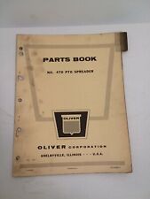 Oem Oliver no. 470 pto Spreaders  Parts Book  1962 picture
