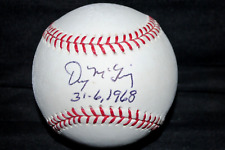 DENNY MCLAIN SIGNED OMLB MINT FREE CUBE DETROIT TIGERS LAST 30 GAME WINNER 31-6 picture