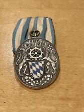 GERMANY,BAVARIA.SILVER,ENAMEL MEDAL FOR 25 YEARS OF LOYAL INDUSTRY SERVICE.45x35 picture