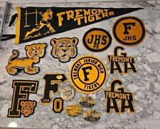 Vintage 1950s & 1960s FREMONT NE Tigers Patches, Pins, Pennant Junior High (T) picture