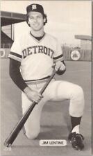 1980s JIM LENTINE Detroit Tigers Baseball Postcard Outfield / J.D. McCarthy Card picture