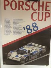 AWESOME ORIGINAL 1988 Porsche 962 Porsche Cup Victory Showroom Poster  picture