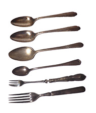 Vintage Silver Plate Flatware Forks Spoons Oneida Hotel Plate Oakmont C C & Rog picture