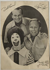 Vintage Ronald McDonald Autographed promotional photograph picture