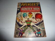 AVENGERS #9 Marvel Comics 1964 1st App. WONDER MAN Solid Copy VG+ 4.5 picture