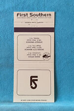 Matchbook Cover First Southern Savings and Loan Assoc.  Boger City Stanley NC picture
