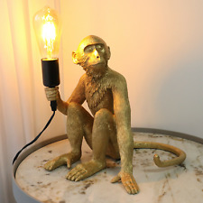 Gold Monkey Table Lamp Desk Light Bedroom Study Office Decor Reading Fixture picture