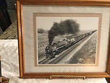 Nicely Framed Steam Engine Print picture