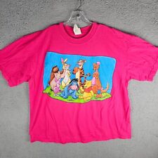 Vintage Winnie The Pooh Tigger Eeyore T Shirt Large Pink 22W/3X Disney picture