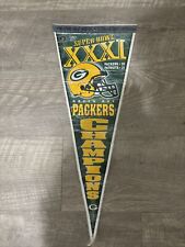 VTG 1997 Super Bowl XXXI Pennant GREEN BAY PACKERS 1996 NFC CHAMPIONS -SHIP FAST picture