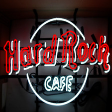 Hard Rock Cafe Neon Sign Light Real Glass Coffee Bar Pub Wall Decor 24x20 picture