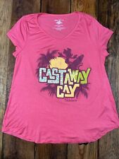 (L) Disney's CASTAWAY CAY Bahamas Disney Cruise Line Ladies Tee Shirt Flowey NEW picture