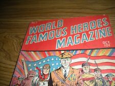 WORLD FAMOUS HERO MAGAZINE COMIC GOLDEN AGE #1 OCT.1941 VG+ picture