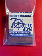 MATCHBOOK - CROWN COMPANY - BOBBY BROOKS' 7 SEAS - HOLLYWOOD, CA - UNSTRUCK picture