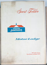 1970s Vintage Howard Johnson Motor Lodge New Orleans LA Guest Folder Letterhead picture