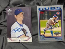 BOGO Mark Prior Autograph Signed Cards Chicago Cubs Topps & Upper Deck  picture