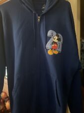 Walt Disney World 1928 Mickey Mouse Blue Hoodie Sweater Size 2xl picture