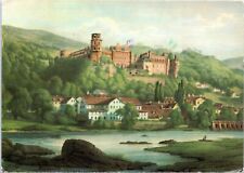 Postcard Germany Heidelberg - View from Hirschgasse by E. Kirchner picture