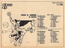 1977 NASL TV SOCCER PROMO AD ~ NEW YORK COSMOS vs SEATTLE SOUNDERS ~ PELE picture