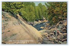 c1940 End Gorge Stone Tree Bridge near Schroon Lake New York NY Vintage Postcard picture