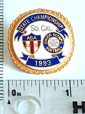 Softball ASA 1993 Girls Fastpitch So. Cal. State Championship Lapel Pin (042423) picture