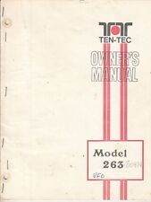 Vintage TEN TEC VFO OWNERS MANUAL  MODEL 263 picture