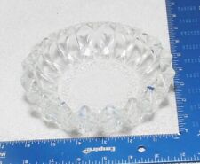 clear diamond facet vintage mid century crystal cigar ashtray KIG Indonesia picture