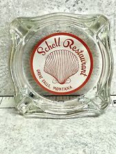 VINTAGE Schell Restaurant Ashtray Great Falls Montana Advertising nice 3.5” picture