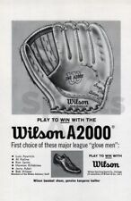 Wilson Sporting Goods Glove Mitt 1970s Baseball Vintage Sports Print Ad Page picture