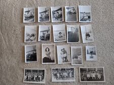 Lot of 43 Vintage Black and White Photos School, Cars, Babies, Family 1940s, 50s picture