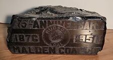 75th Malden Coal Co 1876-1951 Hudson The D&H Piece of Coal Plaque Sign mine picture