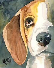 Beagle Art Print from Painting | Beagle Gifts, Poster, Picture, Home Decor 11x14 picture