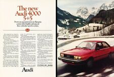1981 Audi 4000 5+5 Original 2-page Advertisement Print Art Car Ad K78 picture