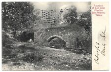 San Antonio Texas TX Aqueduct of San Juan Mission 1906 UDB Vintage Postcard picture