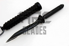 JAGDKOMMANDO KNIFE HANDMADE CUSTOM TRIPLE TWISTED BLACK TRI BLADED SPECIAL FORCE picture