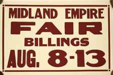 Lg. Vintage Poster - Midland Empire Fair Billings Aug 8-13 (1949) on HD Canvass  picture