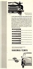 Hanomag Tempo Automobiles German 1957 ad Germany advertising picture