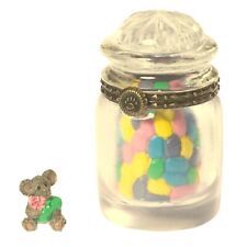 Boyds Bears Resin SWEETIE'S CANDY JAR J.B. MCNIBBLE Polyresin Treasure NEW picture