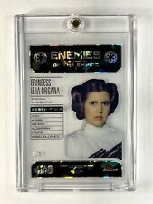 2023 Topps Finest Star Wars Enemies Of The Empire Princess Leia 1/1 ICE CASE HIT picture