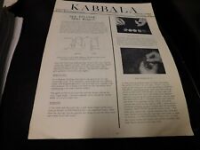 Kabbala Magic Magazine Newsletter November 1971 Mike Rogers picture