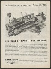 CATERPILLAR U.K. - D8H Tractor and 955F Traxcavator - 1961 Vintage Print Ad picture
