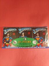 1978 Topps Superman The Movie Wax Pack Grocery Tray DC Comics Superhero 3 Pack picture