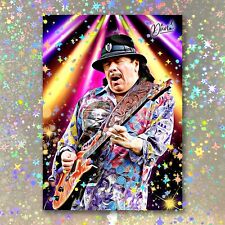 Carlos Santana Holographic Headliner Sketch Card Limited 1/5 Dr. Dunk Signed picture